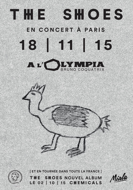 the shoes olympia chemical album 2015 affiche olympia concert graphisme print