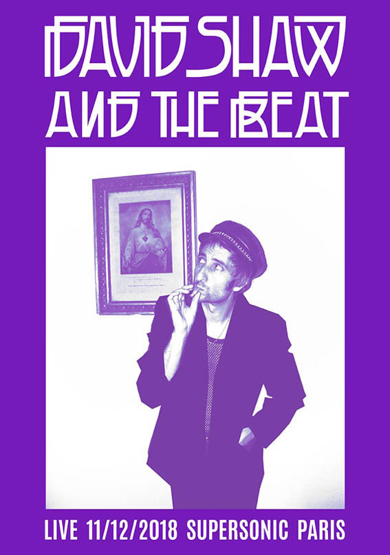 david shaw and the beat concert supersonic paris julie politi graphiste graphisme print